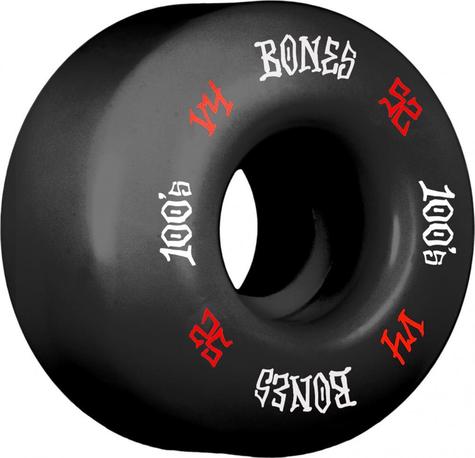 Bones Wheels 100's #12 V4 52mm Black