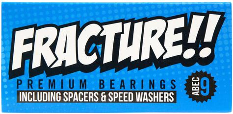 Fracture Premium Abec 9 Blue Bearing Pack of 8
