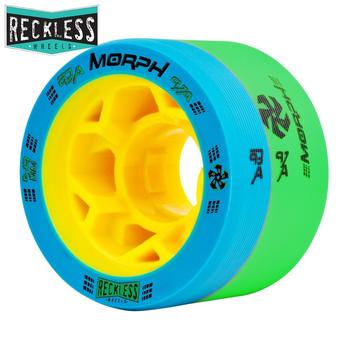 Reckless Morph Blue/Green Skate Wheels 93a/97a Pack of 4