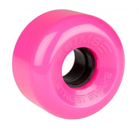 Sims Quad Wheels Street Snakes 78a (pk of 4) Fluro Pink 62mm 