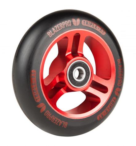 Blazer PRO Scooter Wheel Triple Xt 100mm With Abec 9 Black / Red