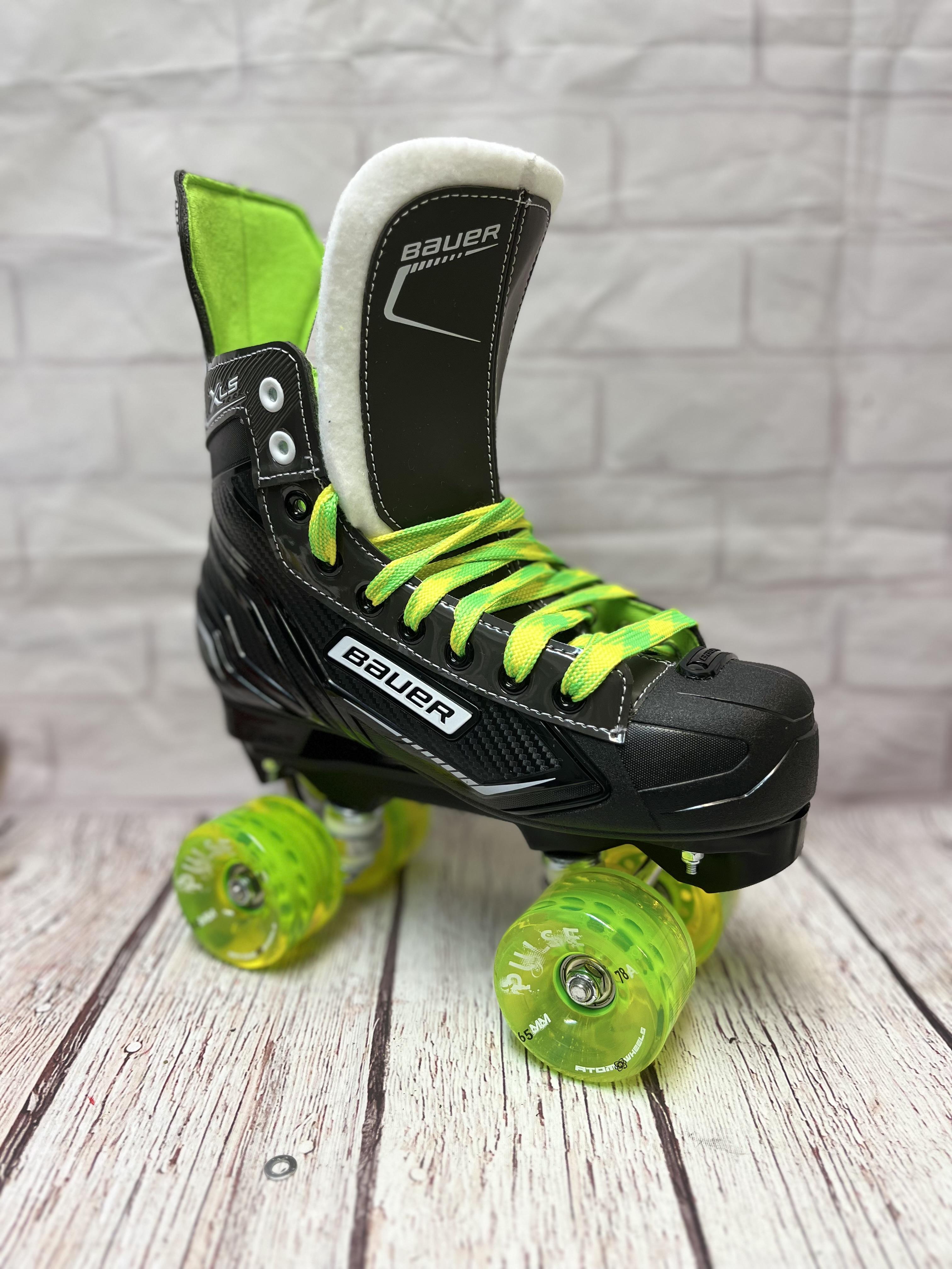 XLS CUSTOM BAUER ROLLER SKATE WITH PLUSE WHEELS Skate Attack