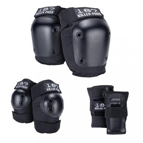 187 Killer Pad Adult Six Pack Set	Black - main image