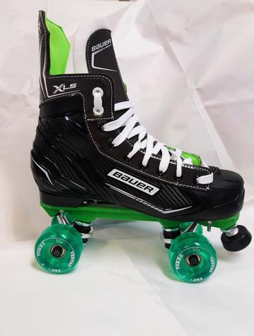 Bauer XLS Quad Cutom Skates with Sure Grip Plates