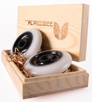 Blazer Pro Scooter Wheel Carbon Core	White/Black 100mm - main image