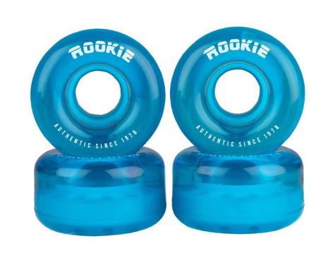 Rookie Quad Wheels Disco (4 Pack) Clear Blue