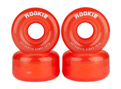 Rookie Quad Wheels Disco (4 Pack) Clear Red