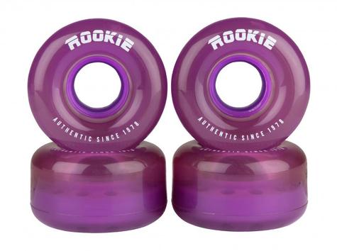 Rookie Quad Wheels Disco (4 Pack) Clear Purple