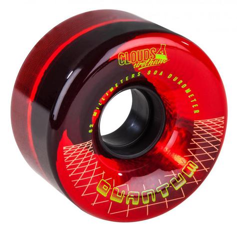 Clouds Urethane Wheels Quantum Outdoor 80a (PK 4) Clear/Red