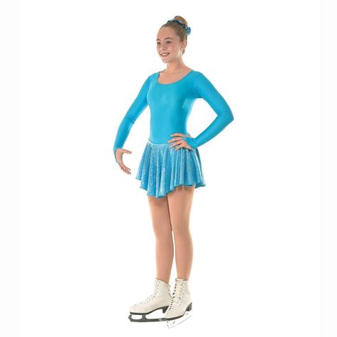 Skating Dress With Round Scoop Neck In Kingfisher