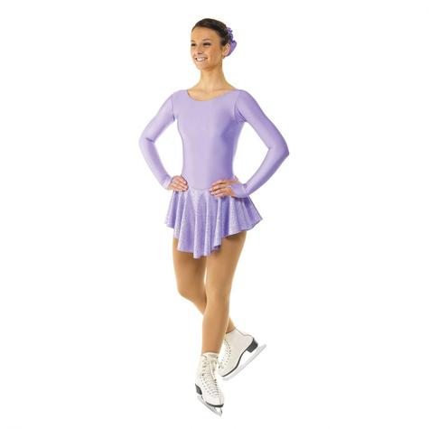 Skating Dress With Round Scoop Neck In Lilac - main image