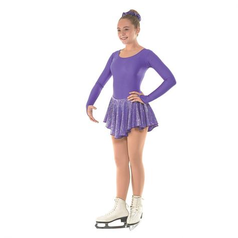 Skating Dress With Round Scoop Neck In Purple - main image