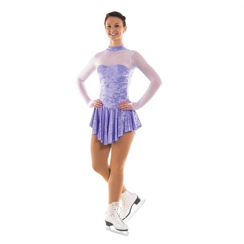 Skating Dress With Turtle Neck Lilac