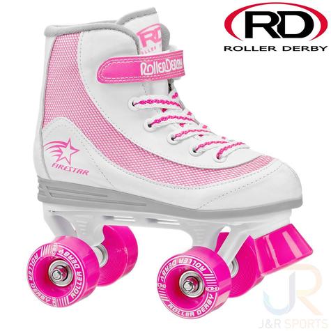 Roller Derby FireStar V2 Roller Skates White Pink