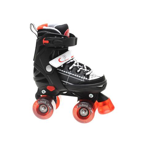 california pro KRUZ ADUSTABLE QUAD roller skate black / red