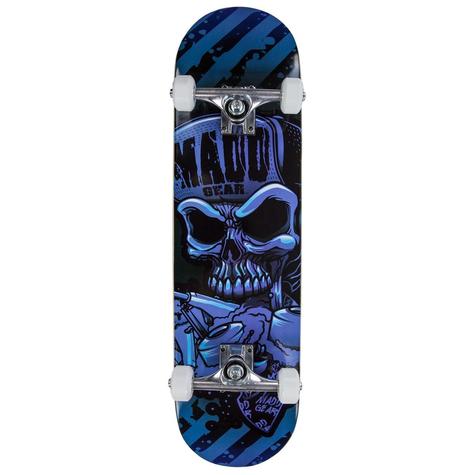 Image of Madd Gear Pro Skateboard - Hatter Strrip Blue / Black