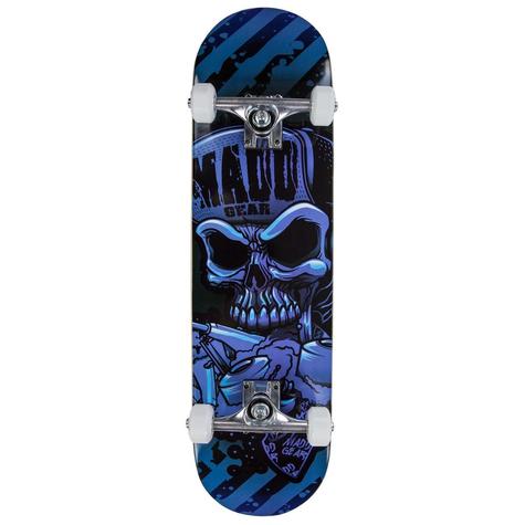 Madd Gear Pro Skateboard - Hatter Strrip Blue / Black 