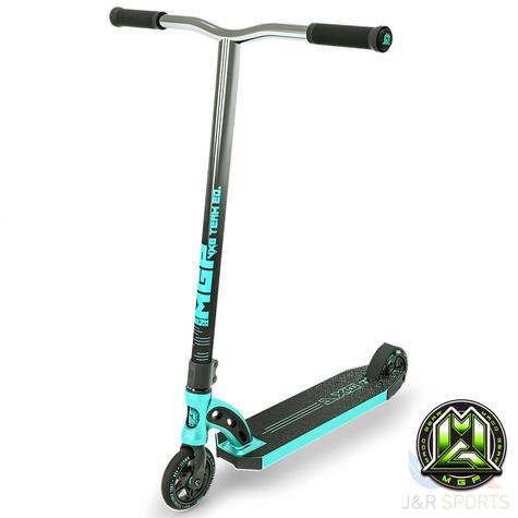MGP VX 8 Team Edition Scooter Turquoise With Chrome Bars - main image