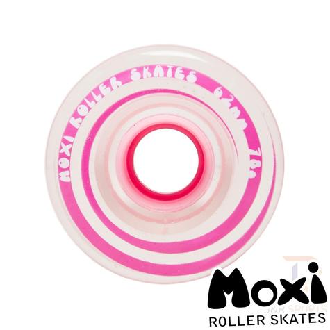 Moxi Gummy Wheels - Clear / Pink 65/78A Pack Of 4