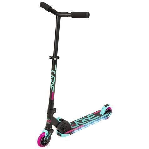 MADD GEAR CARVE FLIGHT LIGHT UP SCOOTER - TEAL / PINK