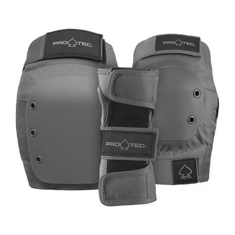 Pro-Tec Pads Street 3-PK Pad Set Open Grey Pro-Tec Pads Street 3-PK Pad Set Open Grey