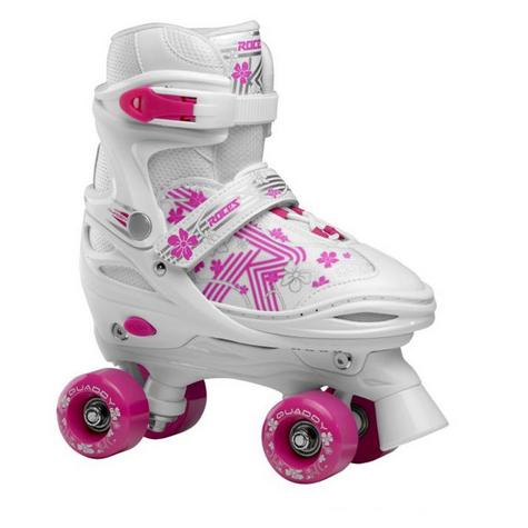 Roces Quad Skates Quaddy 3.0 adjustable kids skate pink/white - main image