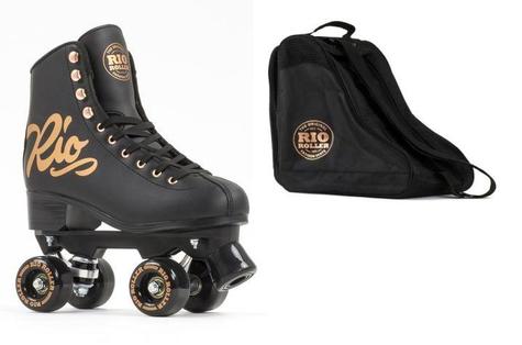 Rio Roller Rose Quad Roller Skates - Black/Gold