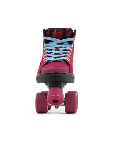 Rio Roller Beats Quad Skates Red/Leopard - main image