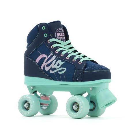 Rio Roller Lumina Quad Skates - Kids Navy / Green