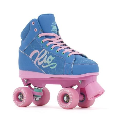 Rio Roller lumina Quad skate - Blue / Pink - Kids
