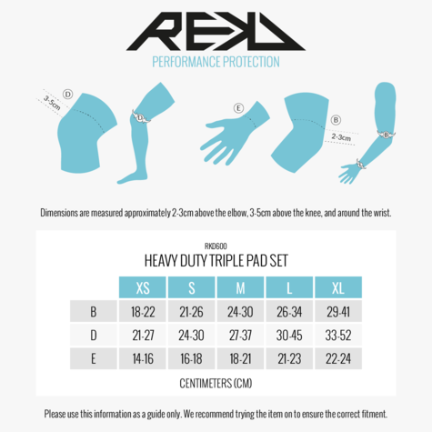 Rekd Recreational Heavy Duty Triple Pad Set For Adult Black - main image