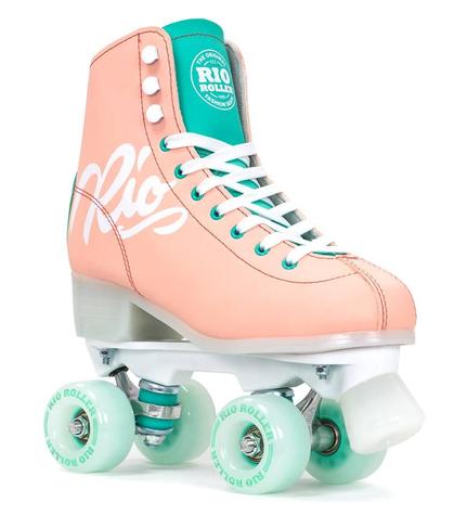 Rio Roller Script Quad Skates PEACHGREEN