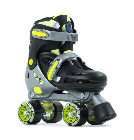 SFR Hurricane III Adjustable Quad Skates - Black / Yellow - Kids