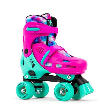 SFR HURRICANE IV ADJUSTABLE QUAD SKATES TIE-DYE