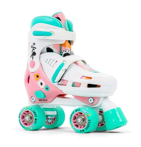 SFR STORM V ADJUSTABLE QUAD SKATES FLOWER