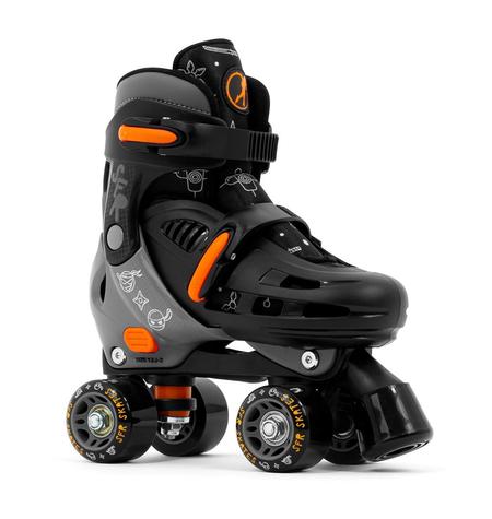 SFR STORM V ADJUSTABLE QUAD SKATES NINJA