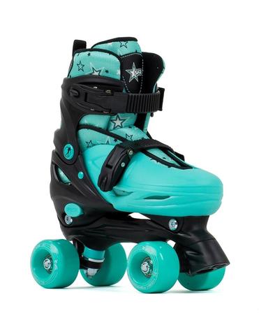 SFR Nebula Adjustable Quad Skates - Green - Kids