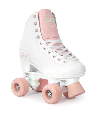 SFR Figure Quad Roller Skates - White/ Pink - Kids