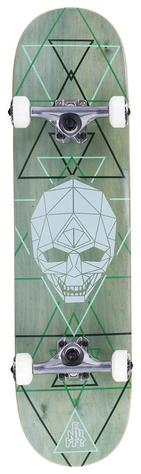 Enuff Geo Skull Complete Skateboard Green