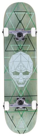 Enuff Geo Skull Complete Skateboard Green - main image
