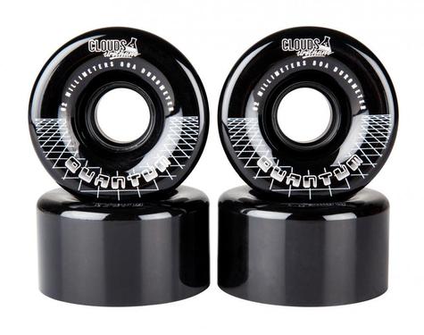 Clouds Urethane Wheels Quantum 80A (Pk 4) Black /Silver 62mm - main image