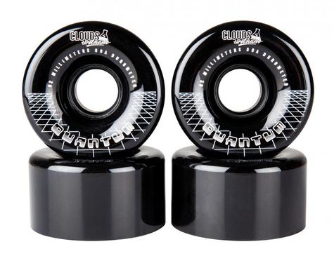 Clouds Urethane Wheels Quantum 80A (Pk 4) Black /Silver 62mm