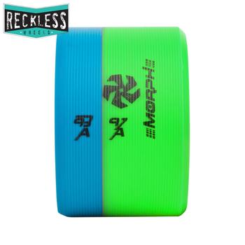 Reckless Morph Blue/Green Skate Wheels 93a/97a Pack of 4 - main image