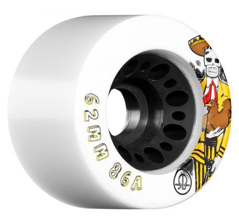 Rollerbones Quad Wheels Derby Nylon Day Of Dead Pack Of 4