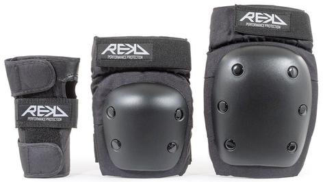 Rekd Recreational HEAVY DUTY Triple Pad Set For Adult Black