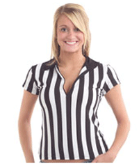Ladies roller derby Referee Zip Shirt