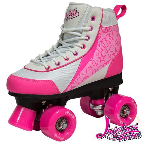 Luscios Retro Roller Quad Skates - Strawberry Kiss - Adult Sizes