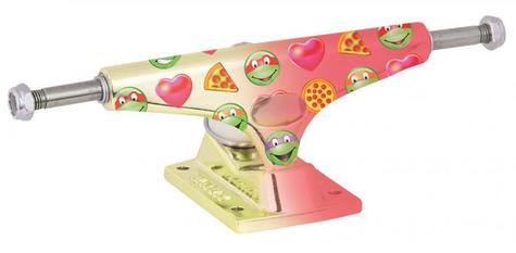 Krux Trucks TMNT Emoji Krome Matte Pink/Yellow 8.00 IN - main image