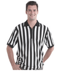 Mens roller derby Referee Shirt With Zip