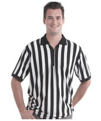 Mens roller derby Referee Shirt With Zip - main image